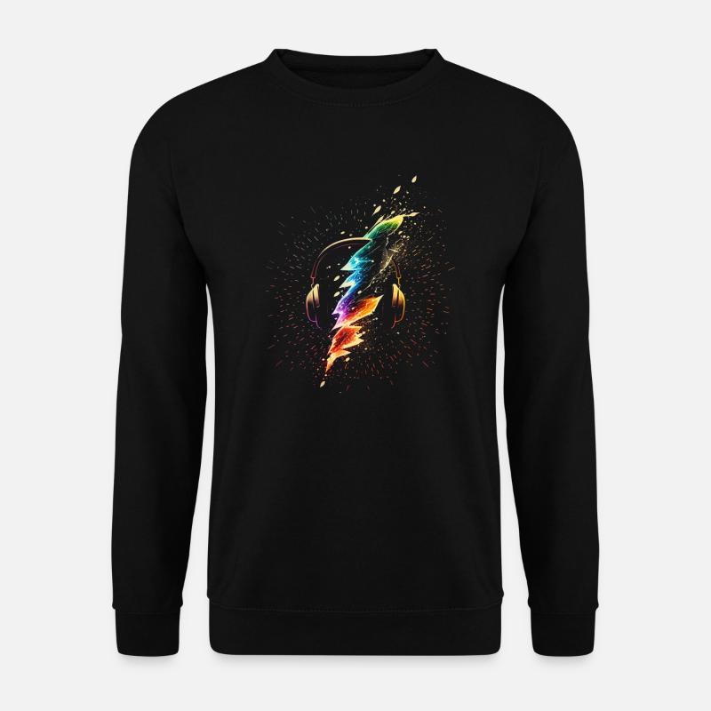 Neon DJ Rave Party - Unisex Pullover - Schwarz