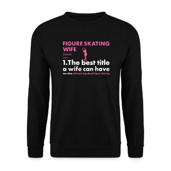 Sport Wife Figure Skating - Unisex Sweatshirt - black - Front - Alina (178cm) & Michal (187cm)
