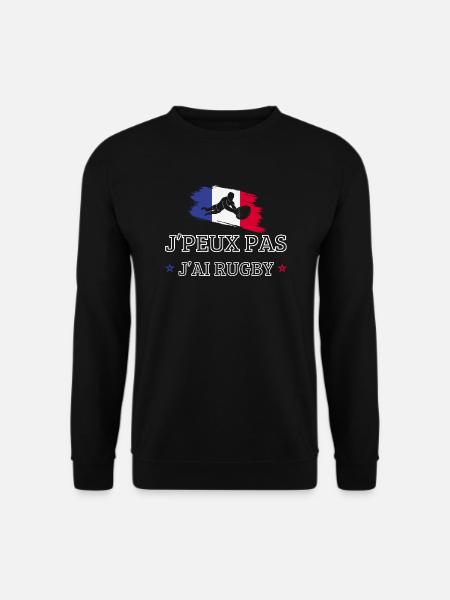 I can't I have rugby - Unisex Sweatshirt - black