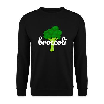 Broccoli! - Unisex Sweatshirt - black - Front - Alina (178cm) & Michal (187cm)