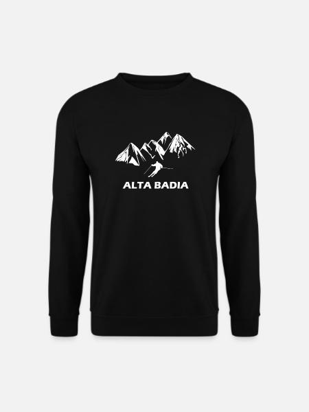 skiing alta badia - Unisex Sweatshirt - black