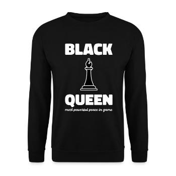 Black Queen Africa Roots Pride Gift - Unisex Sweatshirt - black - Front - Alina (178cm) & Michal (187cm)
