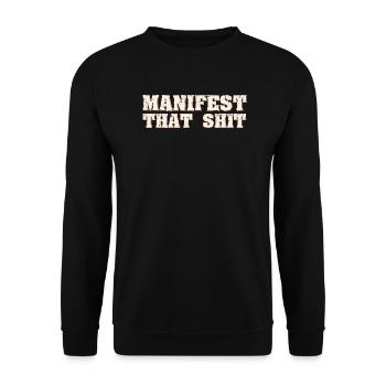 manifesto - Unisex Sweatshirt - black - Front - Alina (178cm) & Michal (187cm)