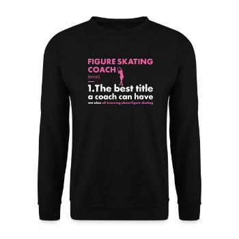 Sport Coach Figure Skating - Unisex Sweatshirt - black - Front - Alina (178cm) & Michal (187cm)