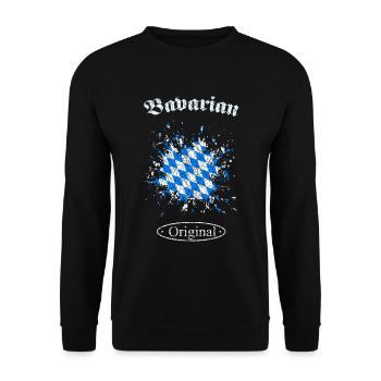 Bayern Bavarian Original - Unisex Pullover - Schwarz - Vorne - Alina (178cm) & Michal (187cm)
