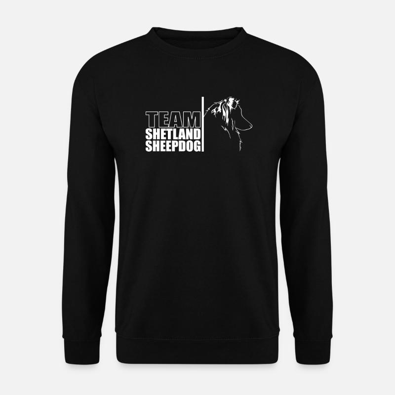 TEAM Shetland Sheepdog Hunde Hund Wilsigns - Unisex Pullover - Schwarz