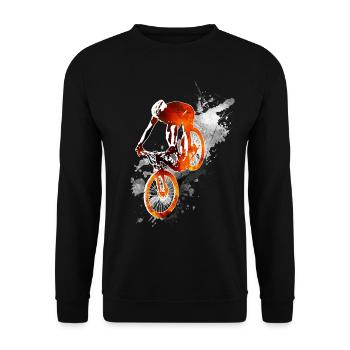 Enduro - Unisex Sweatshirt - black - Front - Alina (178cm) & Michal (187cm)