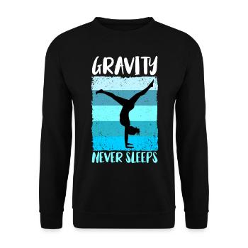 Yoga - Unisex Pullover - Schwarz - Vorne - Alina (178cm) & Michal (187cm)