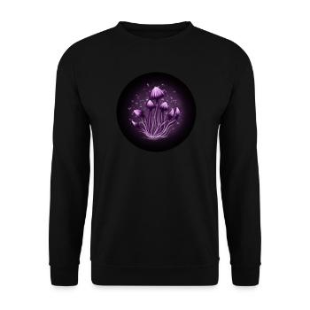 Magic mushrooms - Unisex Sweatshirt - black - Front - Alina (178cm) & Michal (187cm)
