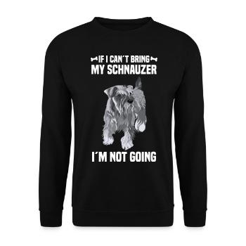 Schnauzer - Unisex Pullover - Schwarz - Vorne - Alina (178cm) & Michal (187cm)