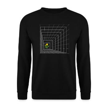 Pissenlit graphique - Sweat-shirt Unisexe - noir - Devant - Alina (178cm) & Michal (187cm)