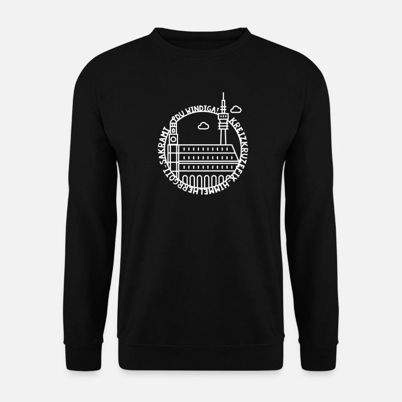 München Wahrzeichen Gschimpft - Unisex Pullover - Schwarz