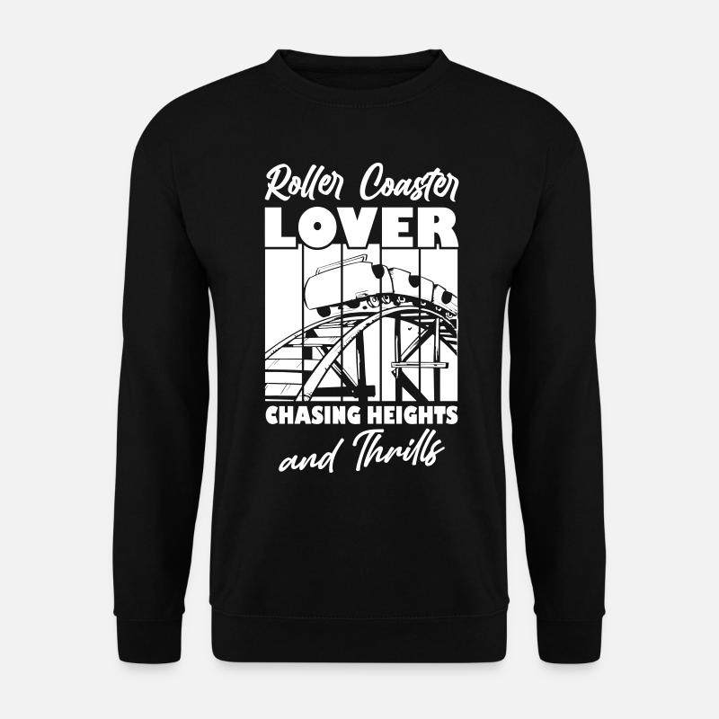Roller Coaster Lovers - Unisex Pullover - Schwarz