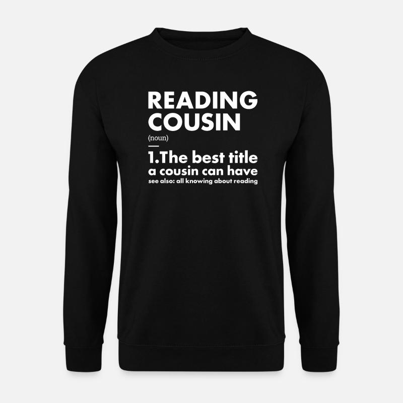 Reader Cousin Definition Reading - Unisex Pullover - Schwarz