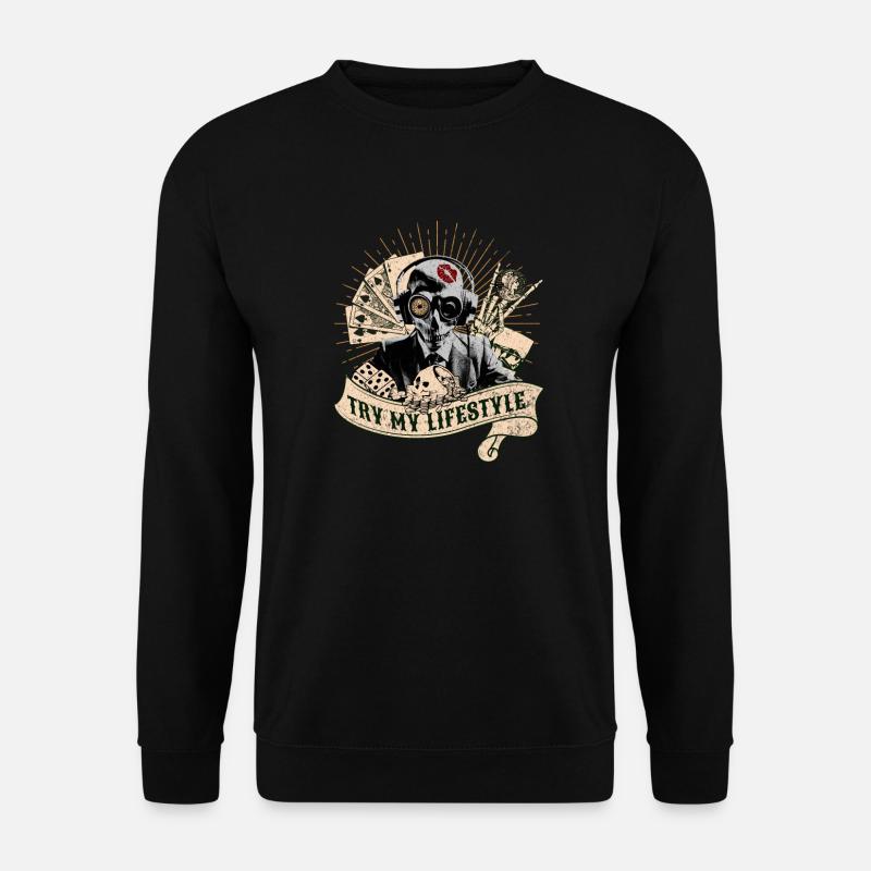 TRY LIFE STYLE - Unisex Pullover - Schwarz