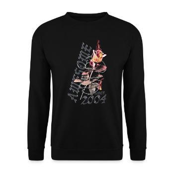 Great since 2004 - Unisex Sweatshirt - black - Front - Alina (178cm) & Michal (187cm)