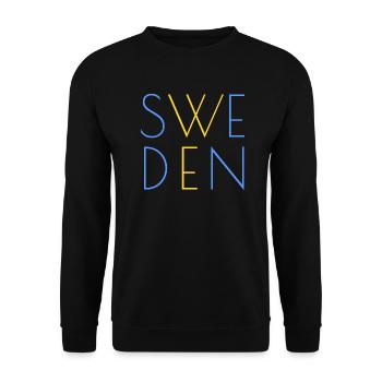 Sweden motif - Unisex Sweatshirt - black - Front - Alina (178cm) & Michal (187cm)