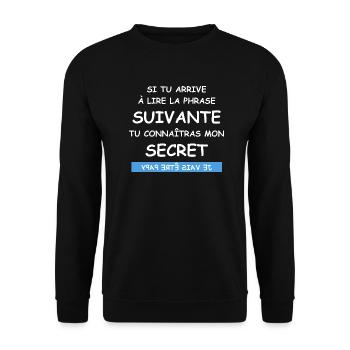 Je vais être papy - Sweat-shirt Unisexe - noir - Devant - Alina (178cm) & Michal (187cm)