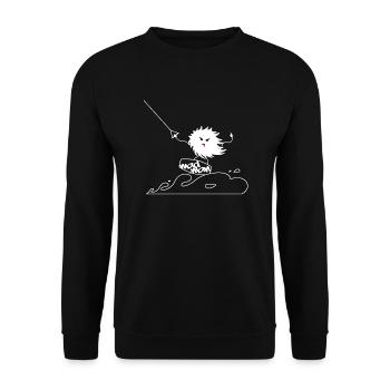 WakeMonster - Unisex Sweatshirt - black - Front - Alina (178cm) & Michal (187cm)
