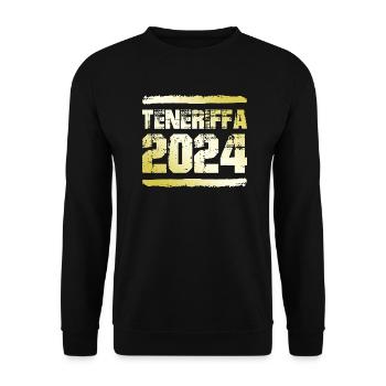 Tenerife 2024 Or - Sweat-shirt Unisexe - noir - Devant - Alina (178cm) & Michal (187cm)