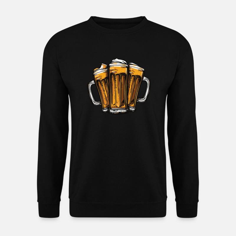 Beer Team Beer Glasses - Unisex Sweatshirt - black