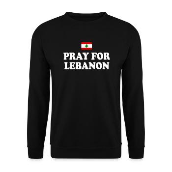 Pray for lebanon - Unisex Sweatshirt - black - Front - Alina (178cm) & Michal (187cm)