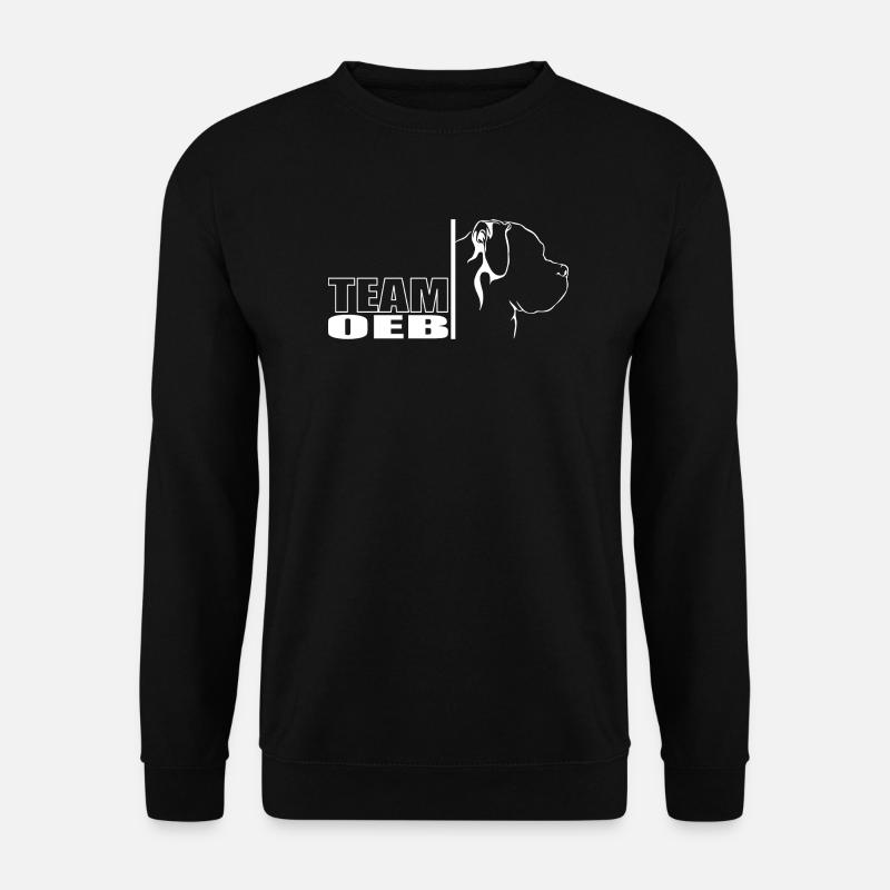 TEAM OEB Old English Bulldog Hunde Hund Wilsigns - Unisex Pullover - Schwarz