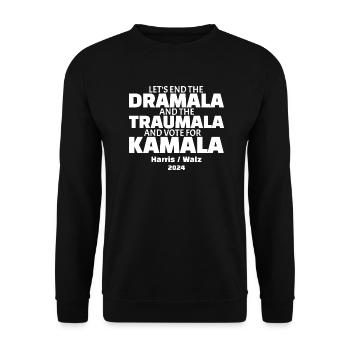 Ensemble, nous pouvons mettre fin au drame et au traumatisme - Sweat-shirt Unisexe - noir - Devant - Alina (178cm) & Michal (187cm)