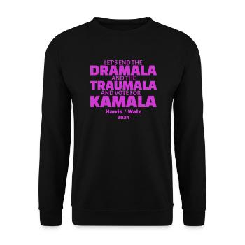 Ensemble, nous pouvons mettre fin au drame et au traumatisme - Sweat-shirt Unisexe - noir - Devant - Alina (178cm) & Michal (187cm)