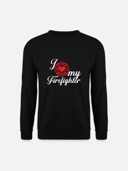 Berufsfeuerwehr Feuerwehr Feuerwehrmann Freund Ehe - Unisex Pullover - Schwarz