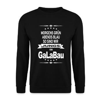 GärtnerLandschaftsgärtner Gartenbau Geschenk - Unisex Pullover - Schwarz - Vorne - Alina (178cm) & Michal (187cm)