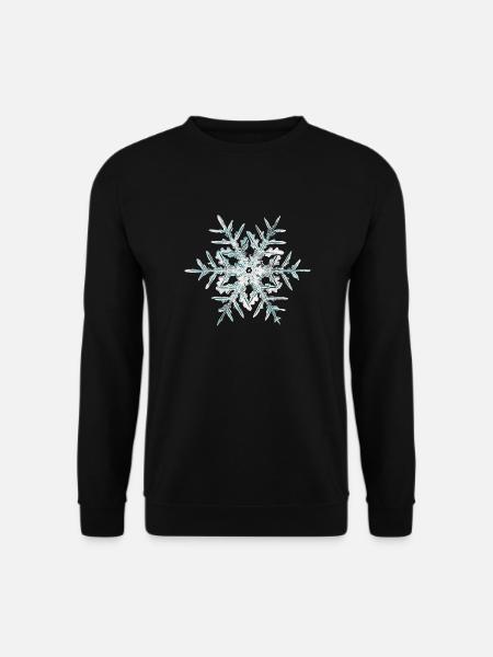 Snow Crystal - Unisex Sweatshirt - black