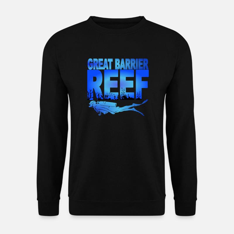 GREAT BARRIER REEF - Taucher - Unisex Pullover - Schwarz
