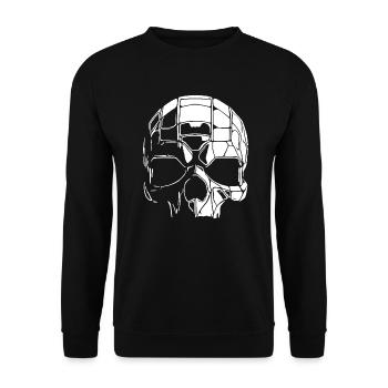 Crâne - Sweat-shirt Unisexe - noir - Devant - Alina (178cm) & Michal (187cm)