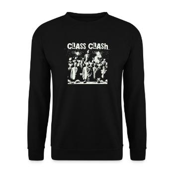 Rebel Clash Of Classes Resist Resistance - Unisex Sweatshirt - black - Front - Alina (178cm) & Michal (187cm)