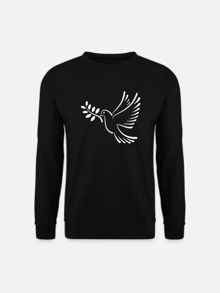 Friedenstaube - Unisex Pullover - Schwarz