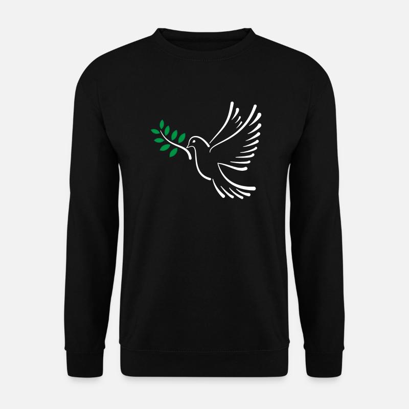 Friedenstaube - Unisex Pullover - Schwarz