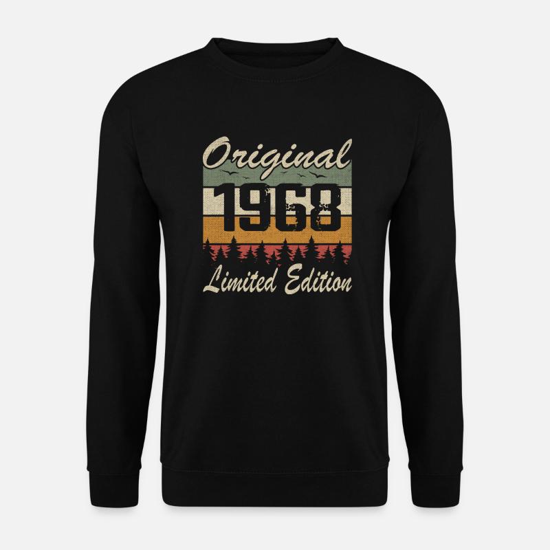 Vintage Geburtstag Original Geschenkidee 1968 - Unisex Pullover - Schwarz