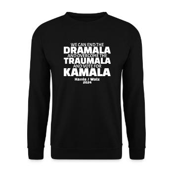 Ensemble, nous pouvons mettre fin au drame et au traumatisme - Sweat-shirt Unisexe - noir - Devant - Alina (178cm) & Michal (187cm)