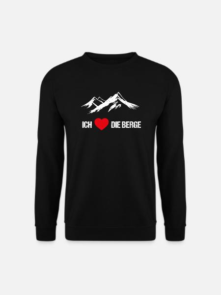 Ich liebe die Berge - Unisex Pullover - Schwarz