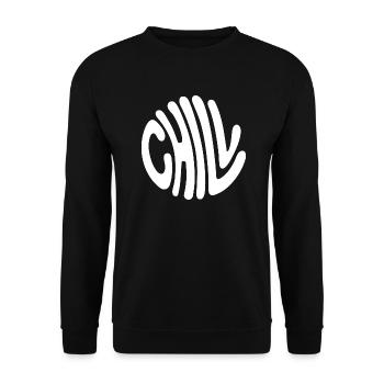 Chill - Unisex Sweatshirt - black - Front - Alina (178cm) & Michal (187cm)