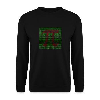 Pi HD - Unisex Sweatshirt - black - Front - Alina (178cm) & Michal (187cm)
