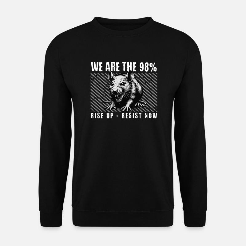 Rebel Clash Of Classes Resist Resistance - Unisex Pullover - Schwarz