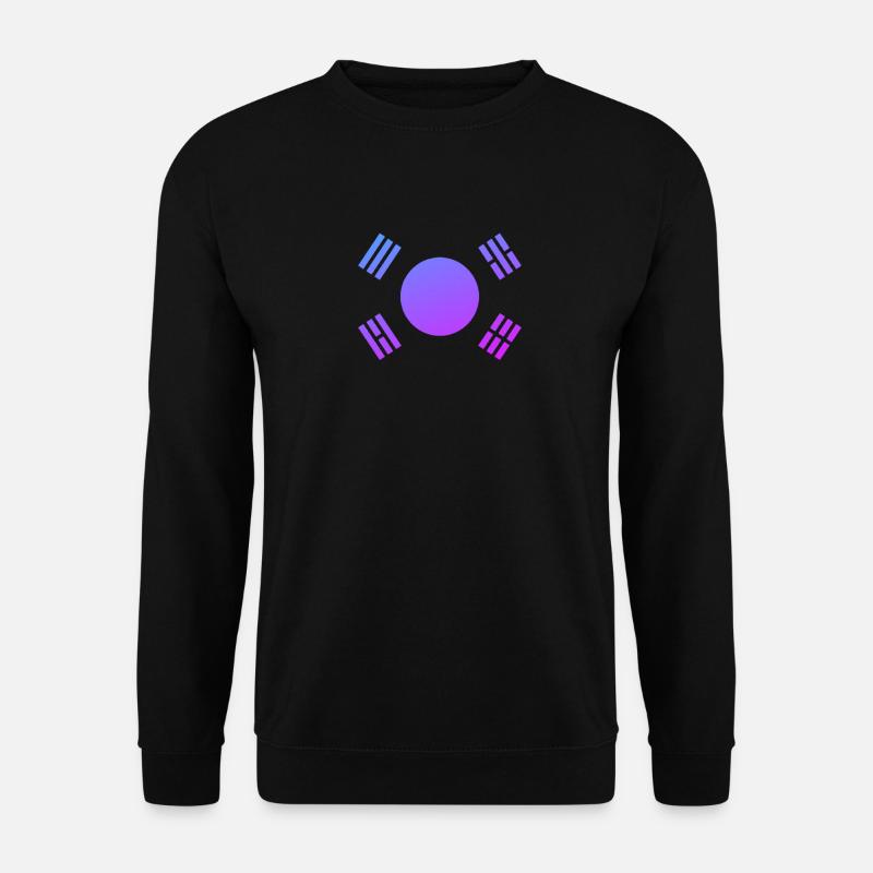 Kpop Style Korea Flag - Unisex Sweatshirt - black