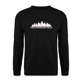 Teutoburger Wald Urlaub Wanderer Camper Souvenier - Unisex Pullover - Schwarz - Vorne - Alina (178cm) & Michal (187cm)