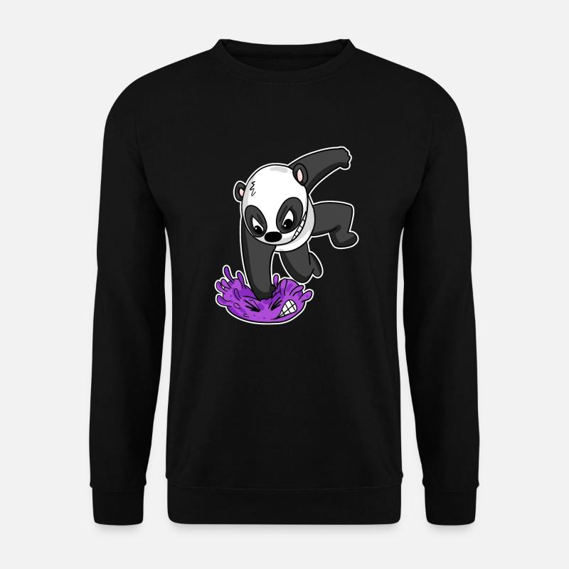 Panda Virus Kampf - Unisex Pullover - Schwarz