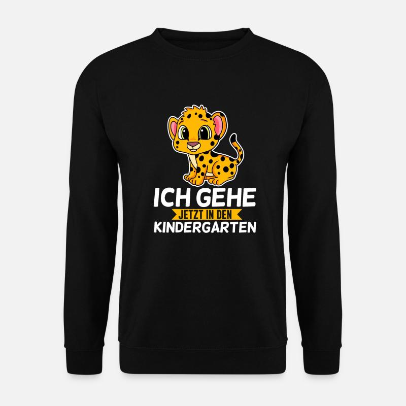 Kindergarten Kind Schulkind Gepard - Unisex Pullover - Schwarz