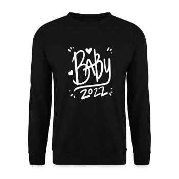 Bébé 2022 - Nouveau-né 2022 Bébé Cadeau - Sweat-shirt Unisexe - noir - Devant - Alina (178cm) & Michal (187cm)
