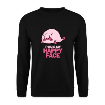 Blobfish - Unisex Sweatshirt - black - Front - Alina (178cm) & Michal (187cm)