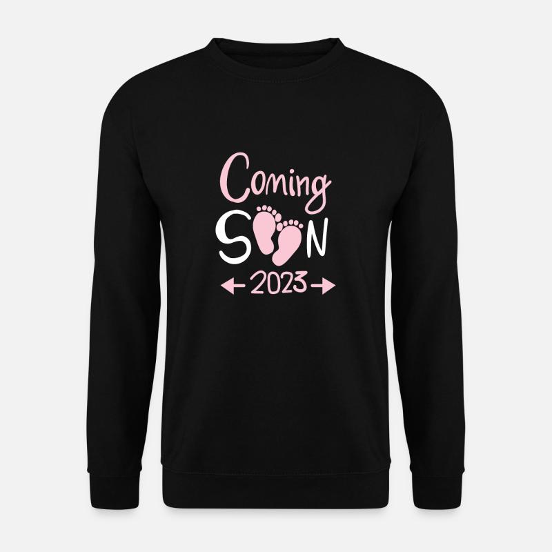 Schwangerschaft 2023 - Schwanger - Unisex Pullover - Schwarz